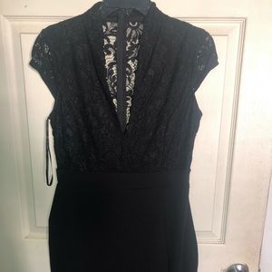 Black lace dress